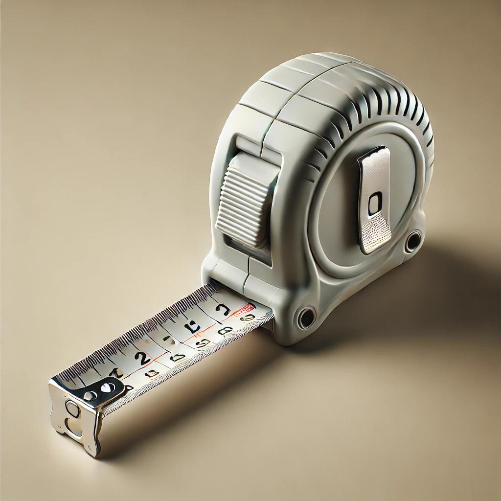 Måttband, tumstock, vattenpass, mm