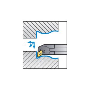 Skärhållare invändigbearbetning för DNMG
